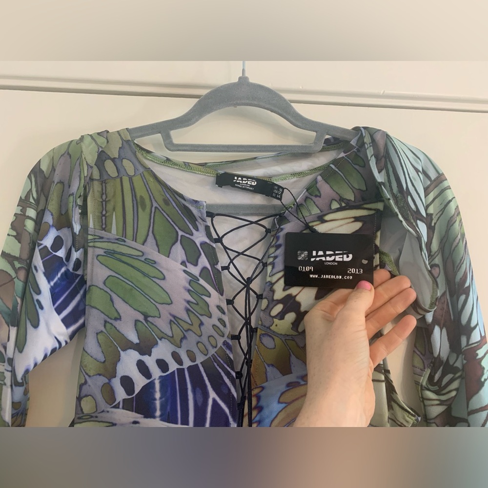 Jaded London Butterfly Print Dress - Picture 7 of 15